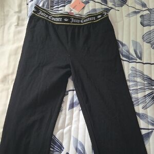 Juicy Couture Black Leggings with Elastic Waistband
